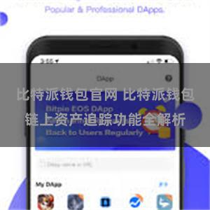 比特派钱包官网 比特派钱包链上资产追踪功能全解析