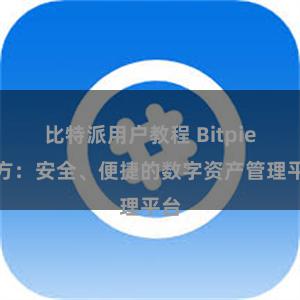 比特派用户教程 Bitpie官方：安全、便捷的数字资产管理平台